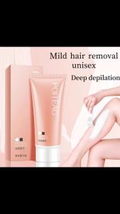 Hair Removal Cream Painless Hair Removal Leg Armpit Private Part Hair Removal Gentle Non-Irritating Skin Care Inhibit Soft Body Hair Growing With Scraper 60g