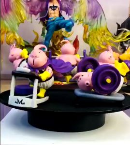 Mô hình DragonBall Ma Bư tập thể dục giảm cân siêu cute cao 10cm - Figure DragonBall MaBu - No Box