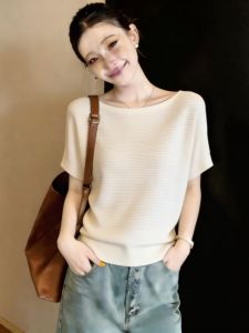 Ice Silk Thin Big Size Slimming Concealing T-shirt