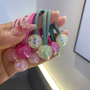 น่ารัก สีสัน งานเต้นรำ ยืดได้ ยางรัดผมสําหรับเด็กผู้หญิงยางรัดผมสไตล์ญี่ปุ่นและเกาหลีใต้อบสดแฟชั่นเครื่องประดับผม