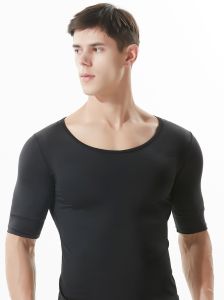 Spring Invisible Artificial Breast Muscle-Increasing Clothing Fantastic Product Mens Thin Cos Shoulder Pad Fake Shoulder Artifact Body Shaping Bottoming T-shirt