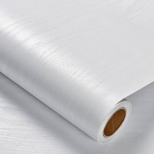 Giấy Dán Tường PVC Vân Gỗ Đen Trắng Tự Dính Chống Thấm Nước Dùng Cho Tủ Quần Áo Đồ Nội Thất Nhà Bếp Trang Trí Tường