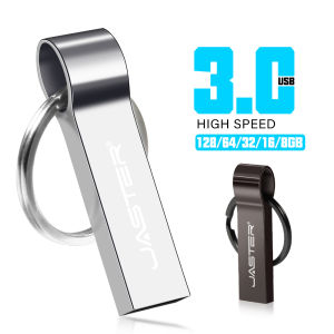 Jaster | JASTER USB3.0 Metal Memory Stick 128GB Business Gift Pen Drive 64GB with Box USB 3.0 Flash Drive 32GB High Speed U Disk 16GB 8GB
