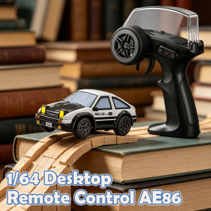 RC Drift Car 1/64 AE86 Mini Desktop Remote Control Vehicle 2.4G 4WD Off-road Drifting Racing Cars Electric Toy for Boys Gifts