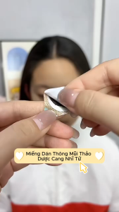 Miếng Dán Thảo Dược Giúp Thông Mũi – Hỗ Trợ Giảm Nghẹt Mũi Khô Mũi Ngứa Mũi | Hộp 10 Miếng