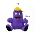 Cross-Border Hot Selling Grimace Shake Yellow Hat Purple Grimace Shake Monster Stuffed Doll Gift. 