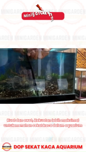 Dop Sekat Kaca Karet Kaca Penyekat Aquarium Aquascape