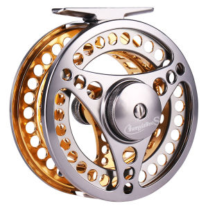 Sougayilang Fly Fishing Reels Aluminium Alloy 5/6 7/8WT Fly Reel Gear Machined Micro Adjusting Drag Fly Fishing Reel De Pesca
