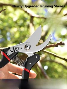 MONLEYTA | Effort-Saving SK5 Steel Pruning Shears For Branches Garden Fruit Tree Pruning Scissors Lawn Care Branch Cutting Tools