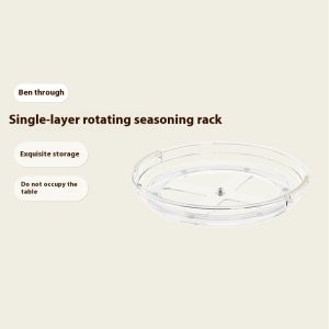 Turntable Spice Organizer Rotating Seasoning Rack for Pantry Cabinet Kitchen Countertop Table Top Organizing Multiu