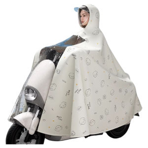 Áo Mưa Xe Máy Dày Dặn Chống Nước Cho Người Lớn Chuyên Dụng Cho Xe Điện Và Xe Đạp Điện Áo Mưa Xe Máy PVC Mùa Hè 2024