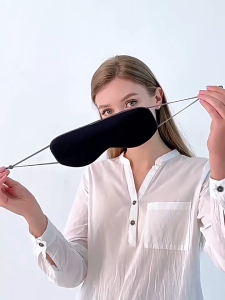Travel Sleeping Eye Mask Ice Silk Light Blocking Eye Cover