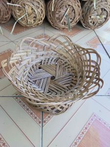 mangkok lidi / kranjang buah ukuran lebih besar ukuran 30cm satu set bisa di lepas pasang