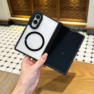 szhaiyu | Luxury Matte For Magsafe Magnetic Charge Case For Samsung Galaxy Z Fold 8 Ultra 7 6 5 Skin Feel Shockproof Hinge Protection