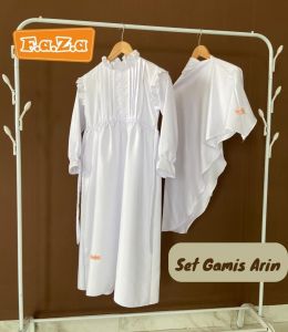 Gamis Putih Anak Perempuan Gamis Hitam Baju Muslim Anak Perempuan Set Hijab