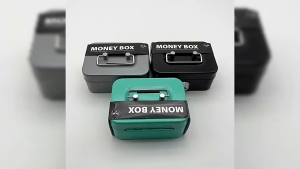 FYBEE Cash Box With Lock Key Money Tray Money Box Large Metal Money Safe For Cash Money Saving Organizer