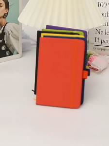 A5/A6 Notebook Hardcover Notepad With Strap PU Leather Writing Notebook Pen Holder Notepad Student