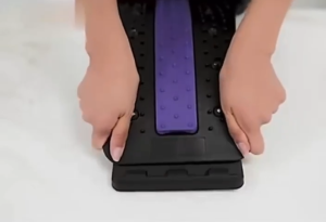 BACK SUPPORT MASSAGER STRETCHER Device with Points Back Pain Relief Yoga Training Back Stretching Adjustable 4 Level