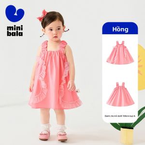 MINI BALA | Đầm Tutu Dáng A Chấm Bi Bông Cotton