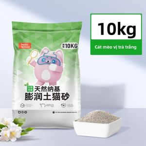 HELLOLEIBOO | Cát Vệ Sinh Mèo Khử Mùi Không Bụi Chống Thạch Anh Bentonite