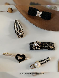 Small Black BB Clip Cherry Blossom Hair Clip Fashionable Edge Clip Fresh out Original Design Alloy Silver Gold Plated Headwear