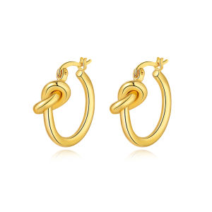 CELIIF | Unique Knot Circle Earrings