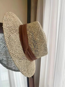 BILLI ZILLY | Hand Knitted Saltwater Straw Hat Women Summer French Flat Top Sun Hat Beach Sand Beach Hat Wide Brim Hollow Out Sun Protection Hat