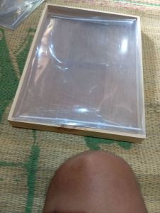 kotak seserahan pengantin/kotak lamaran kayu jati belanda free tutup & hias siku silver