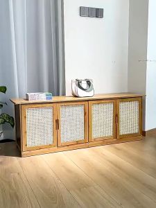 RRH Bamboo Shoe cabinet Shoe Stool Shoe Storage Shoes Organzier Rack Of Shoes Space Saving