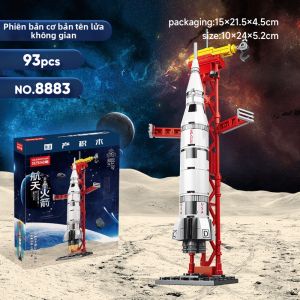 HUIQIBAO | Đồ Chơi Xây Dựng Giáo Dục Mô Hình Tên Lửa Không Gian
