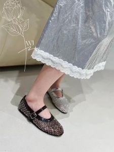 Breathable Net Dazzling Ballet Design Slippers
