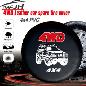 14" 15" 16" 17" Inch Car Spare Tire Cover Case Protector Bag 4WD 4x4 PVC Leather Wheel Tire Cover Car Tyres Protector For Ford