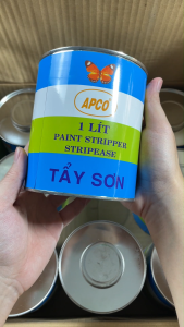 Chất Tẩy Sơn Kim Loại Nhựa Tường – Dung Dịch Tẩy Sơn APCO lon 1 lít - Linh kiện Quỳnh Diễn