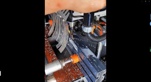 XJL profiling single-edged milling cutter aluminum alloy door and window material wood cutter carving knife tungsten steel color coating single-edged spiral end mill