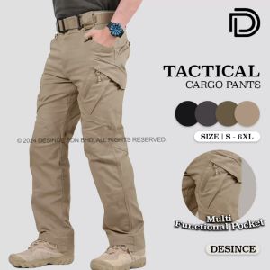 DESINCE Men Tactical Pants IX9 Military Trousers Multi Pocket Work Pant Waterproof Seluar Panjang Lelaki MP 139