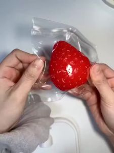 1/2/3Pcs Strawberry Taba Squishy Fidget Toy-Slow Rebound Stress Relief Toy for Kids Adults Office & Party Favors-Squeeze Gifts