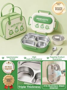 XIAOCHUSHU | Thermal Microwave Safe Stainless Steel Lunch Box