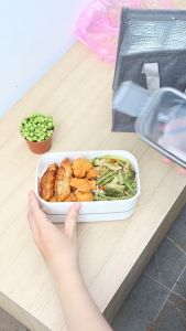 [TẶNG KÈM MUỖNG NĨA] Samono Hộp cơm văn phòng đẹp gọn 2 tầng cao cấp  nhiều ngăn tiện lợi BTW40 - Hàng Chính Hãng