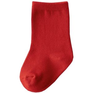 Red Princess Long Tube Cotton Socks for Babies Autumn Winter New Year Month Old Baby One Hundred Days Birthday Childrens Clothing