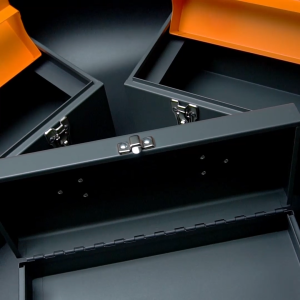 Harden Hip Roof Tool Box (PROFESSIONAL) Household Thip Toof Metal Tool Storage Box Set