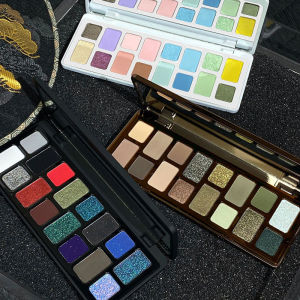 16 Color Eyeshadow Palette Series- Matte Shimmer Nude & Glitter Tones Professional Long Lasting Eye Makeup for Party Daily Use