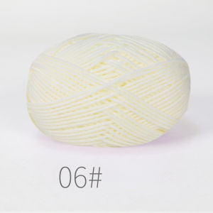 4ply Milk Cotton Yarn For Crochet Needlework Dyed Lanae For Craft DIY Sweater Hat Dolls Wholesale Sweet Soft Cotton Knit Yarn