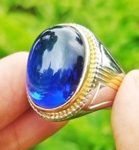 Cincin Batu King Sapphire Syntetic