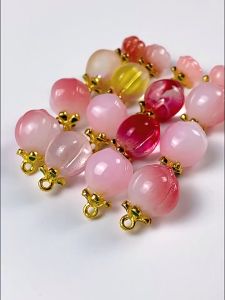 (1 cái)Charm treo phối ngọc nhiều mẫu Nguyên liệu làm trang sức cổ trang Nguyên liệu diy