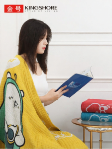KING SHORE | Comfortable Breathable Pure Cotton Multifunctional Blanket