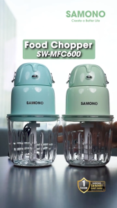 SAMONO Food Chopper Serbaguna 600ml MPASI Food Grade Mesin Penghalus Daging MFC600 Garansi 1 Tahun