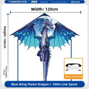 XIAOYAOJIN YANGGE | Dragon Pterosaur Design Kite for Adults and Children Easy to Fly in Breeze