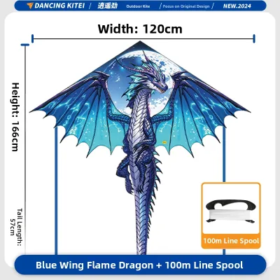XIAOYAOJIN YANGGE | Dragon Pterosaur Design Kite for Adults and Children Easy to Fly in Breeze