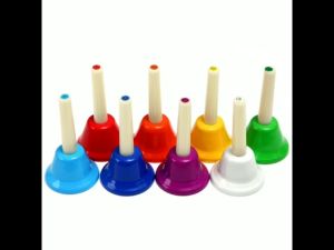 8pcs Hand Bells for Kids Colorful Musical Bells for Children Baby Early Education Use