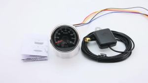 RYSJM | 52MM Car GPS Speedometer 80KM/H 7-Color Backlight Car Speed Gauge Meter Car Speedometer For 12V 24V Car Marine Boat Truck